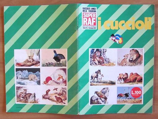 Album Figurine I Cuccioli - Super Raf - Ediraf, 1976 Con 54 Figurine - copertina
