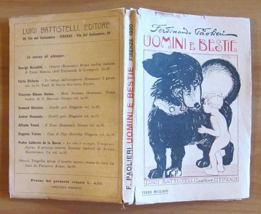 Uomini E Bestie - Novelle - Ferdinando Paolieri - copertina