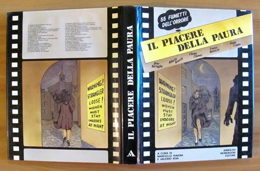 Il Piacere Della Paura - 55 Fumetti Dell'Orrore - I Ed. 1973 - Marcelo Ravoni - copertina