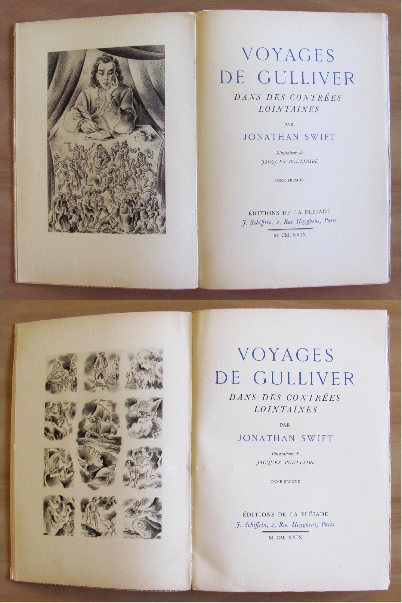 Voyage De Gulliver Dans Des Contrées Lontaines - De La Pleiade I Ed. 1929 - Tirat Limit. - Ill. Boullaire