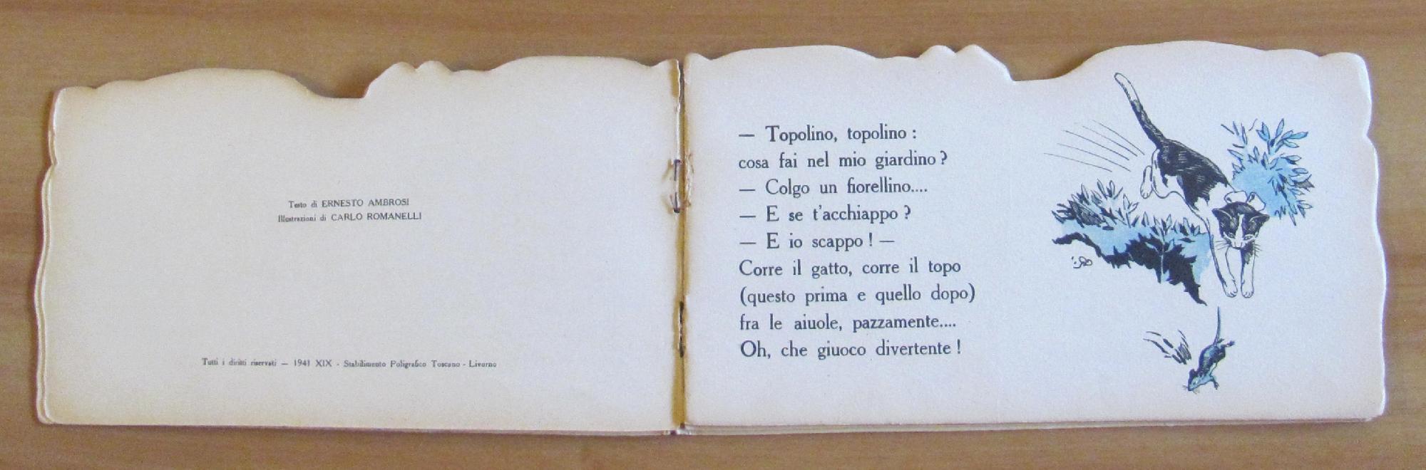 Il Gatto - Coll. Animali Domestici, 1941 - Ill. Romanelli