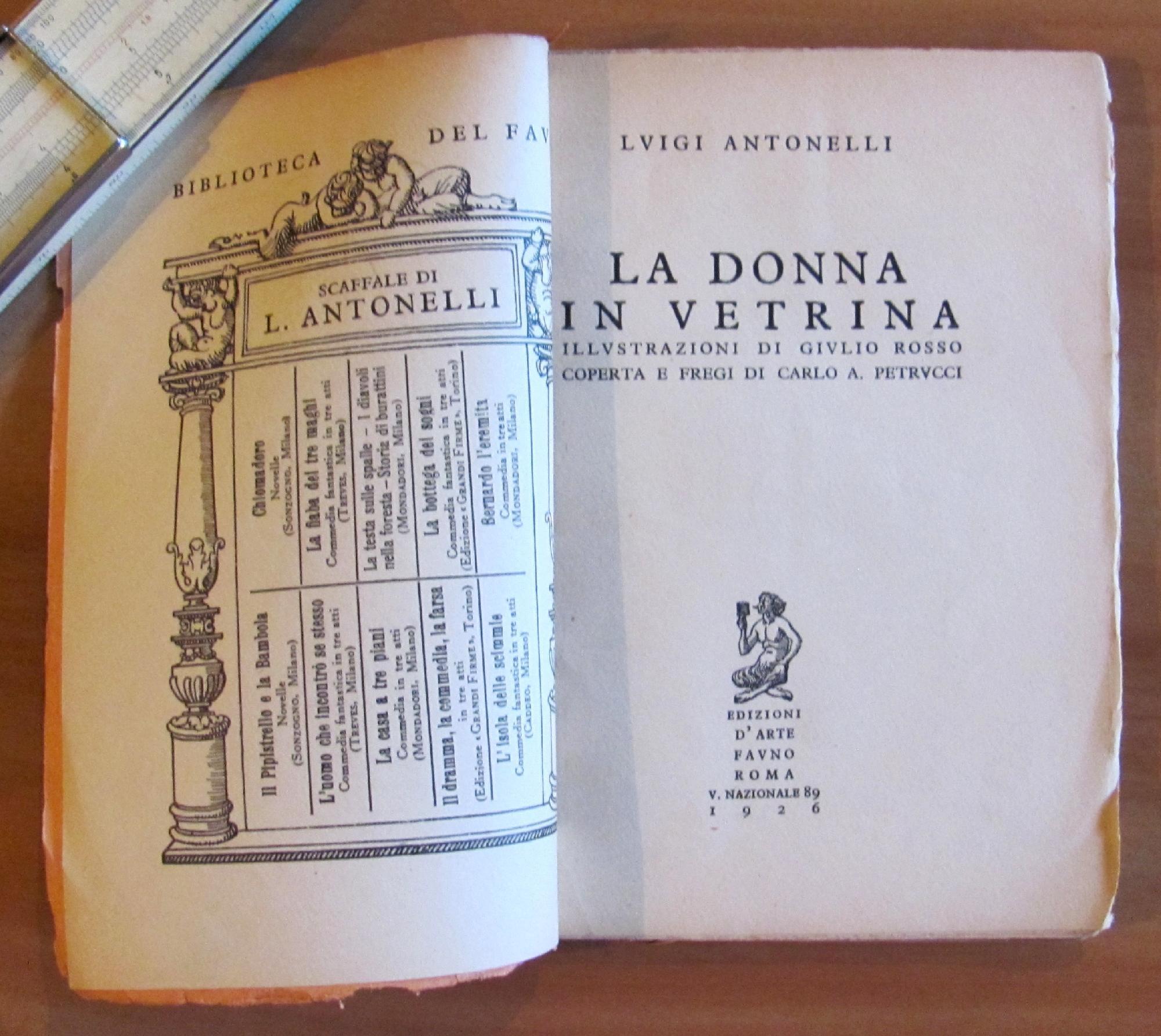 La Donna In Vetrina - Collana Al Fauno Giallo, 1926