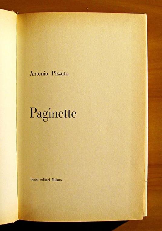 Paginette. Collana Narratori - Antonio Pizzuto - 2