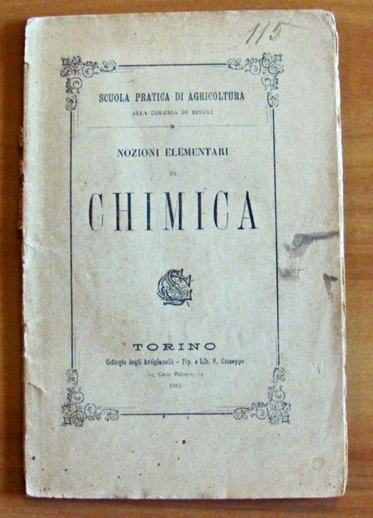 Nozioni Elementari Di Chimica - copertina