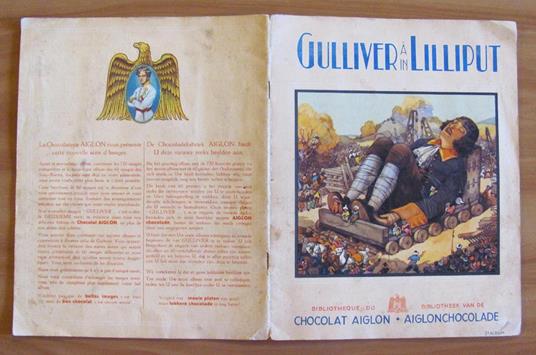 Gulliver A Lilliput - Album Chocolat Aiglon, 1940 Ca. Con 60 Figurine Completo - Jonathan Swift - 2