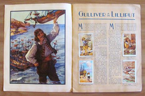 Gulliver A Lilliput - Album Chocolat Aiglon, 1940 Ca. Con 60 Figurine Completo - Jonathan Swift - 7