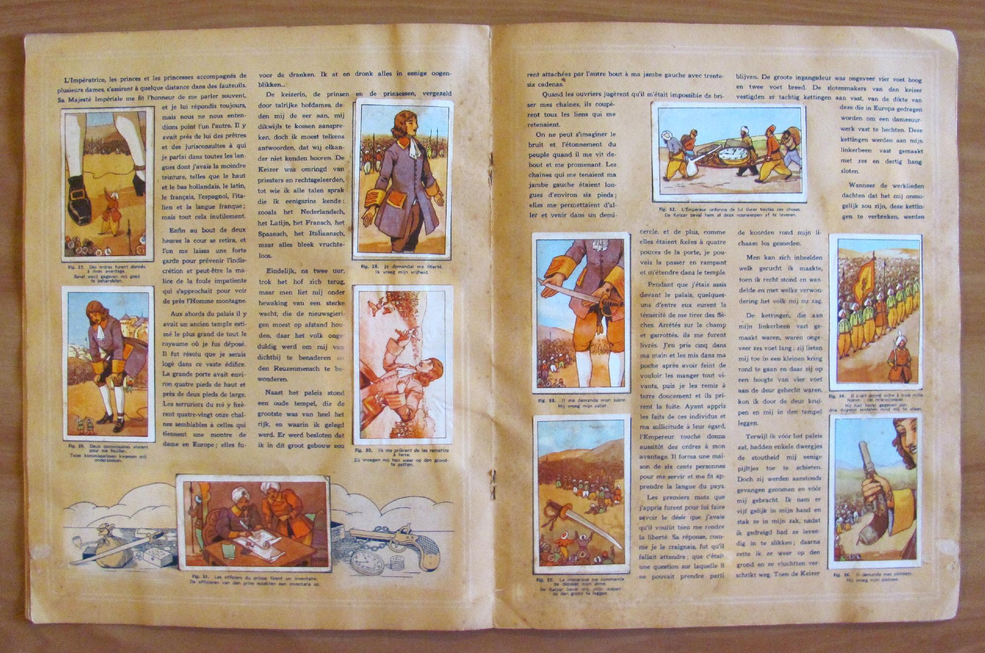 Gulliver A Lilliput - Album Chocolat Aiglon, 1940 Ca. Con 60 Figurine Completo