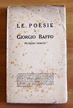Le Poesie Di Giorgio Baffo Patrizio Veneto
