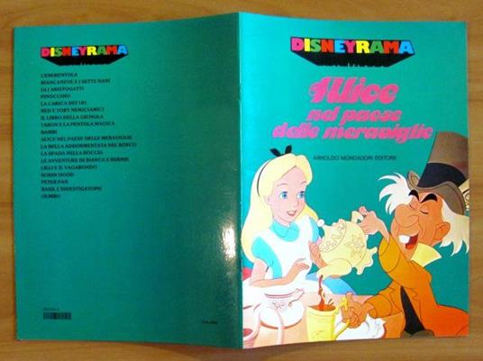 Alice Nel Paese Delle Meraviglie - Disneyrama - Walt Disney - copertina
