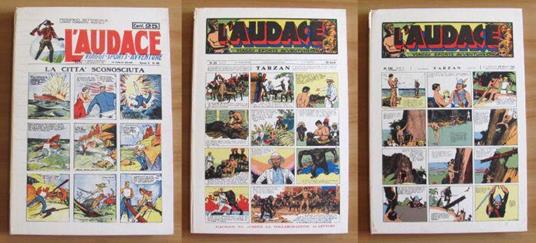 L' Audace Di Lotario Vecchi - Viaggi - Sports - Avventure - Vol. I, Ii E Iii - Anastatica - copertina