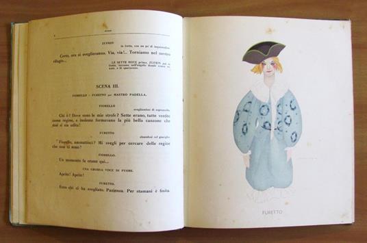 Zufrin - Fiaba In Tre Atti E Un Epilogo, 1932 Con 8 Figurini Decò Di Brunelleschi E Dedica Autografa (?) - Giuseppe Fanciulli - 6