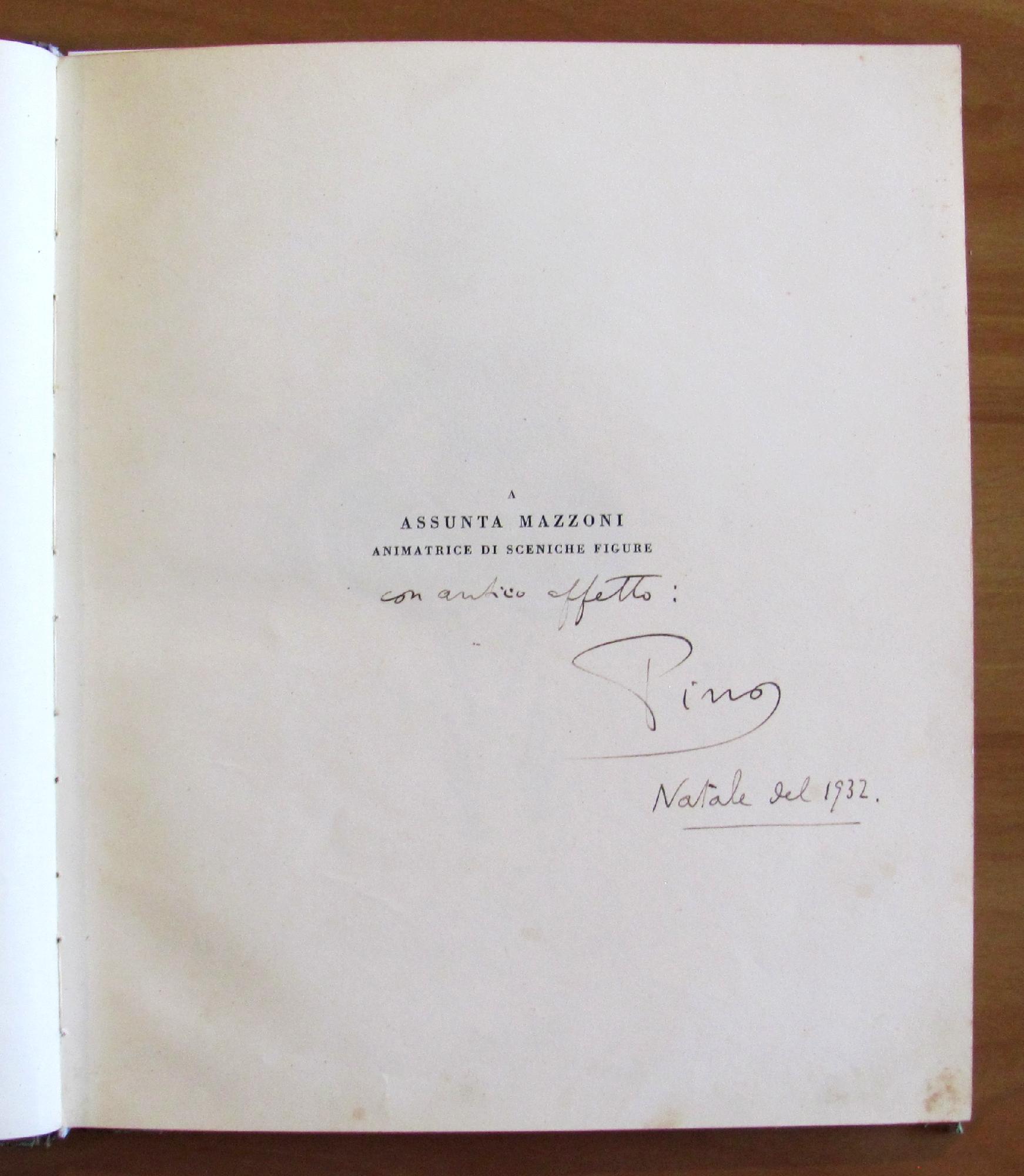 Zufrin - Fiaba In Tre Atti E Un Epilogo, 1932 Con 8 Figurini Decò Di Brunelleschi E Dedica Autografa (?)