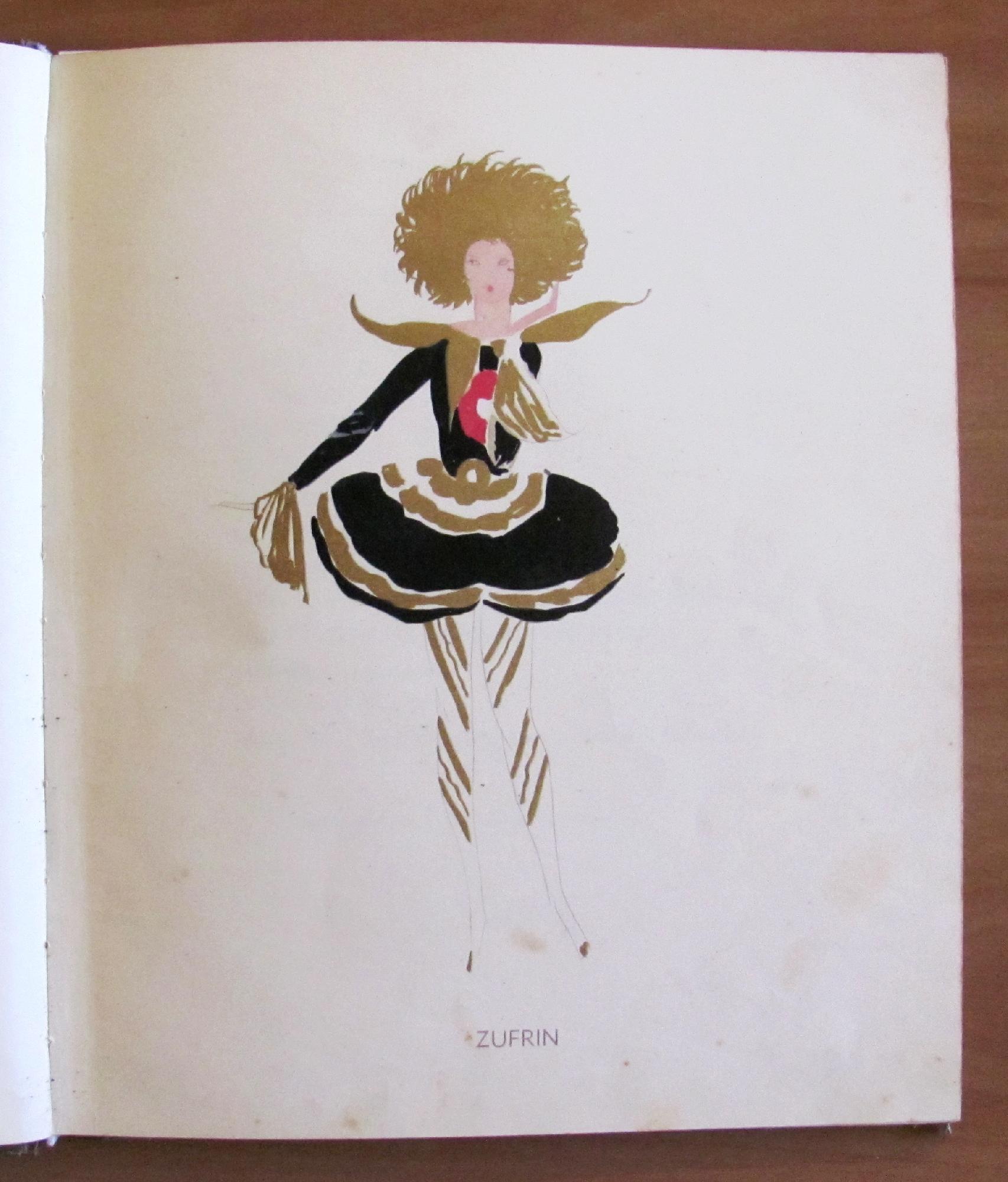 Zufrin - Fiaba In Tre Atti E Un Epilogo, 1932 Con 8 Figurini Decò Di Brunelleschi E Dedica Autografa (?)