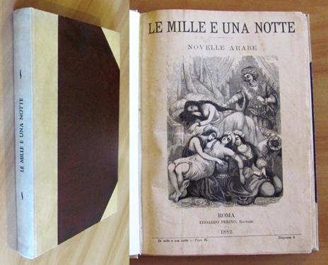 Le Mille E Una Notte - Novelle Arabe, Perino 1882 - copertina