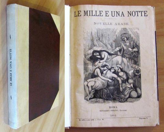 Le Mille E Una Notte - Novelle Arabe, Perino 1882 - copertina