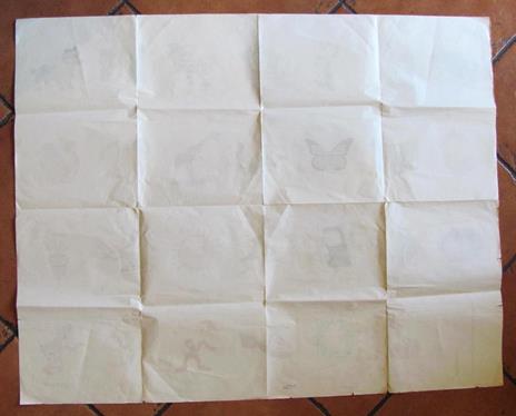 Grande Manifesto Scolastico ABBECEDARIO - anni '50 - 105x85 - RARO - 7