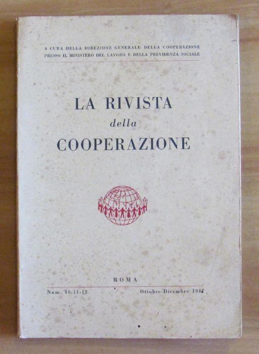 La Rivista Della Cooperazione N.10-11-12, 1947 - copertina