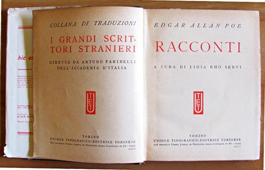 Racconti - Collana I Grandi Scrittori Stranieri - Edgar Allan Poe - 2