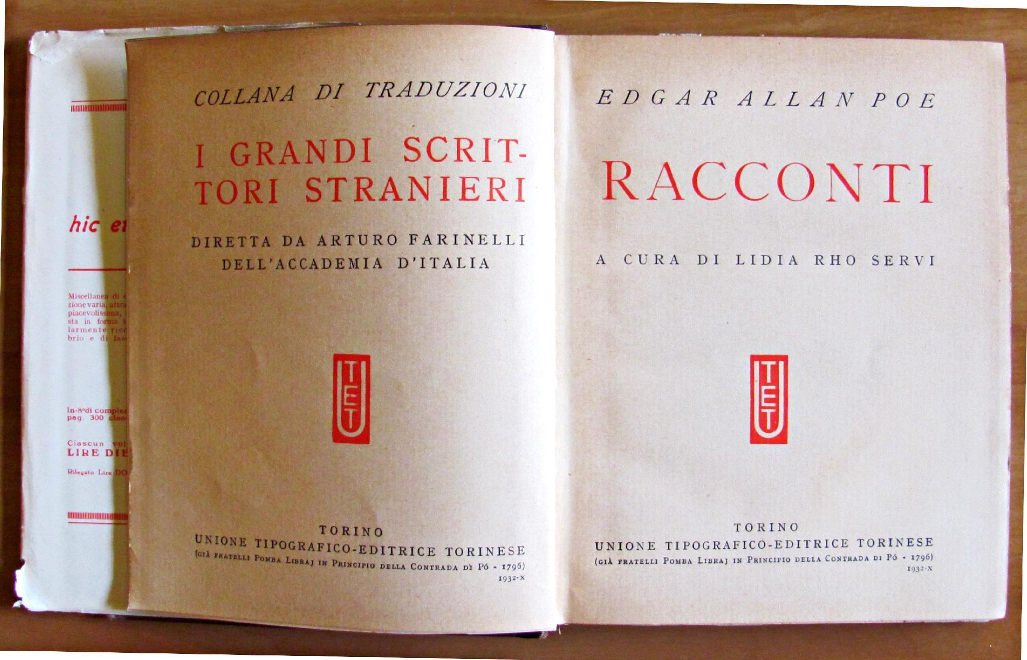 Racconti - Collana I Grandi Scrittori Stranieri