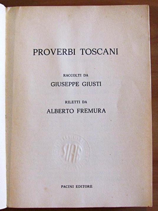 Proverbi Toscani - Giuseppe Giusti - 2