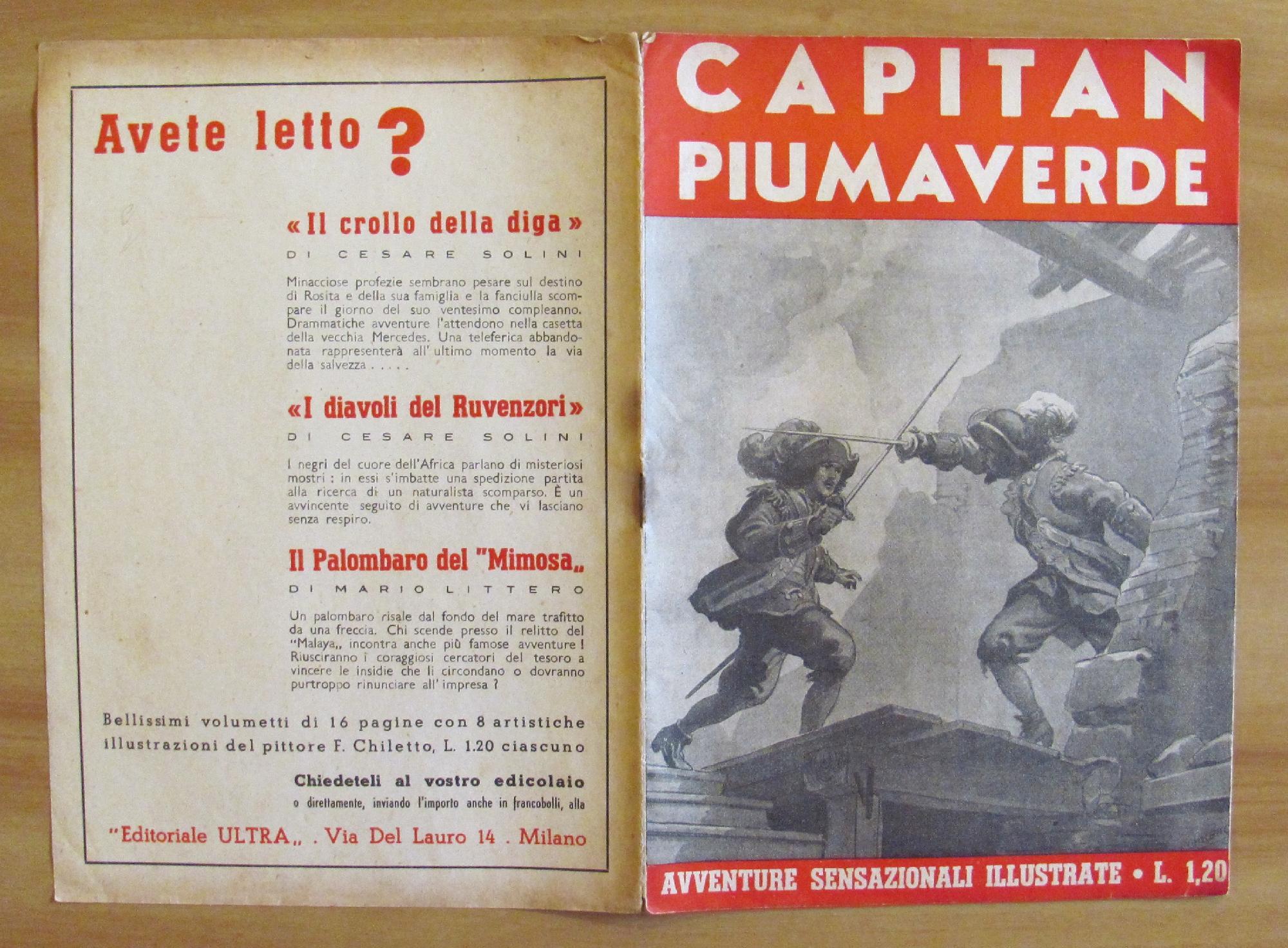 Capitan Piumaverde - Collana Avventure Sensazionali Illustrate