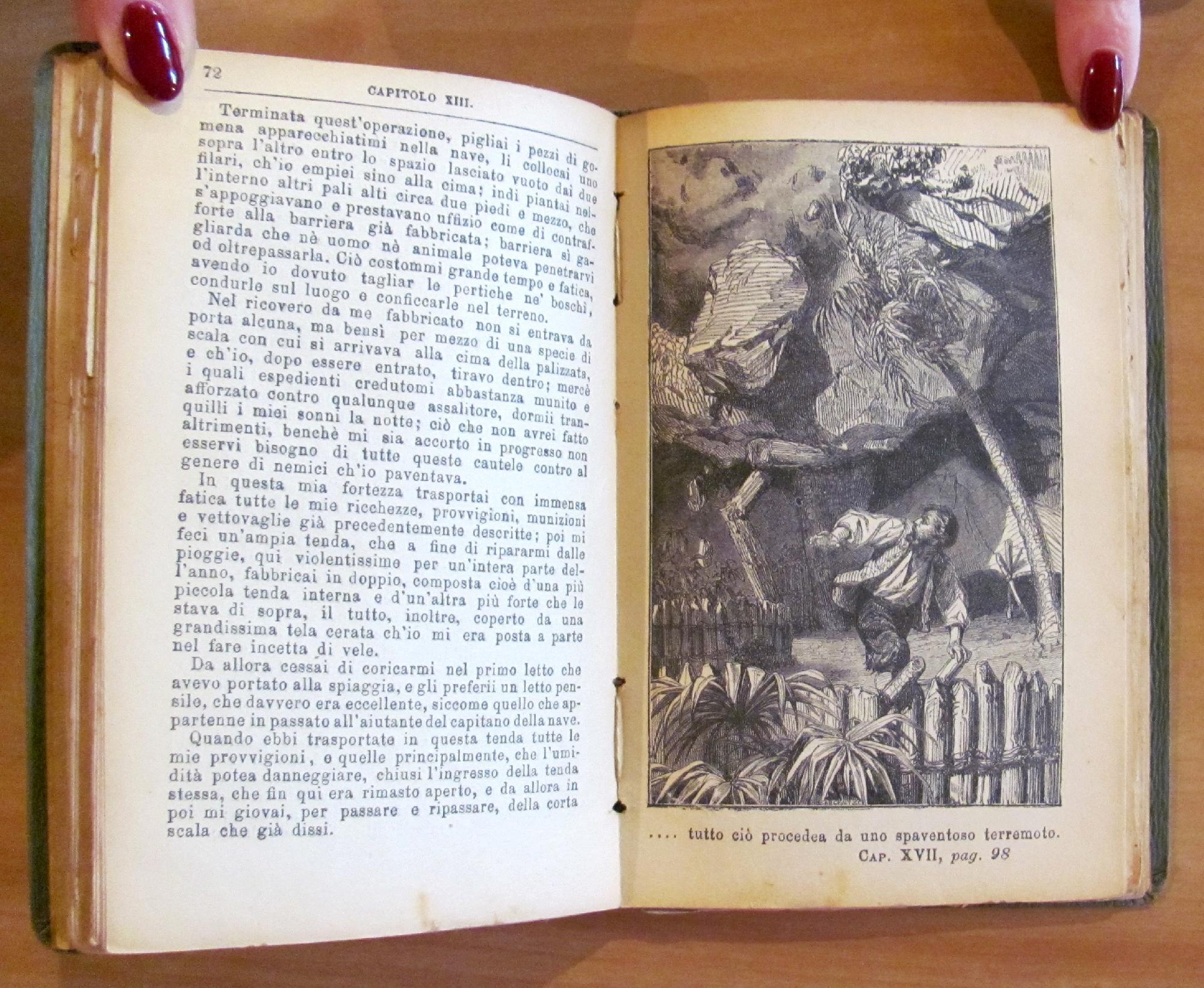 Avventure Di Robinson Crusoe' In 4 Volumi Completo - Ed. Guigoni 1885