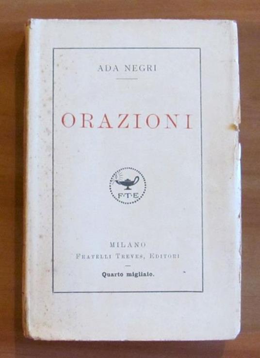 Orazioni - Ada Negri - copertina