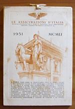 Le ASSICURAZIONI D'ITALIA - Calendario 1951