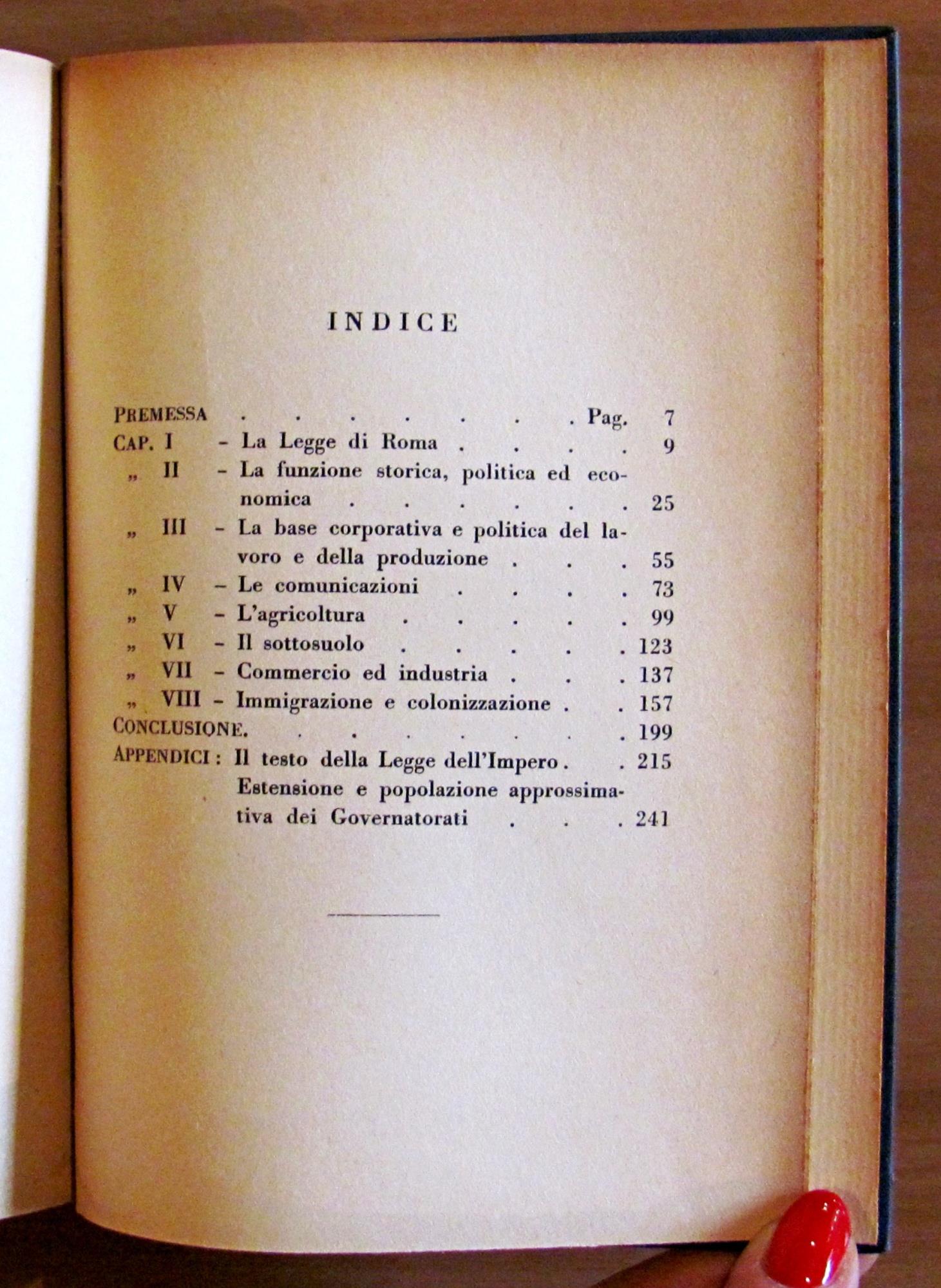L' IMPERO ITALIANO NELL' AFRICA ORIENTALE - PROBLEMI DI OGGI E POTENZA DI DOMANI