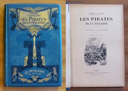 Les Pirates De La Malaisie, I Ed. S.D - Ill Pinasseau - Emilio Salgari - copertina