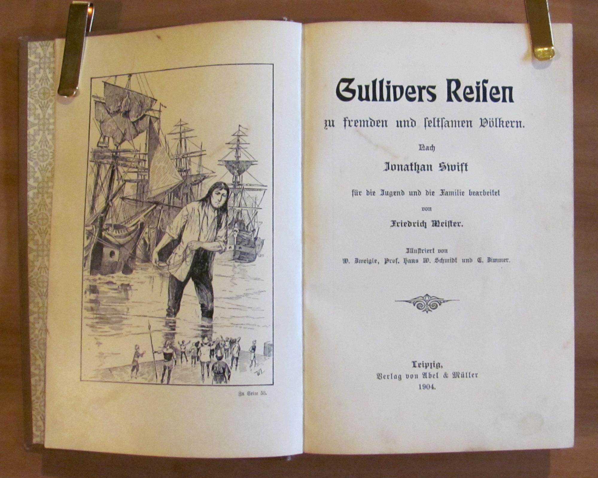 Gullivers Reisen Zu Fremden Und Celtcamen Volkern, 1904 Illustrato