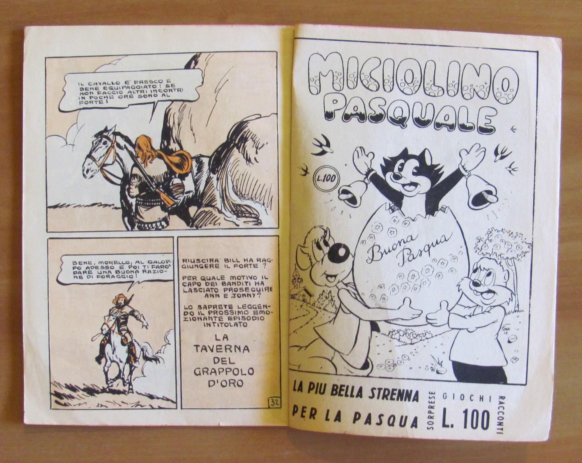 Buffalo Bill - Albi Dell'Impavido N.9 - Serie D'Oro, 1958 Ill. Buzzelli