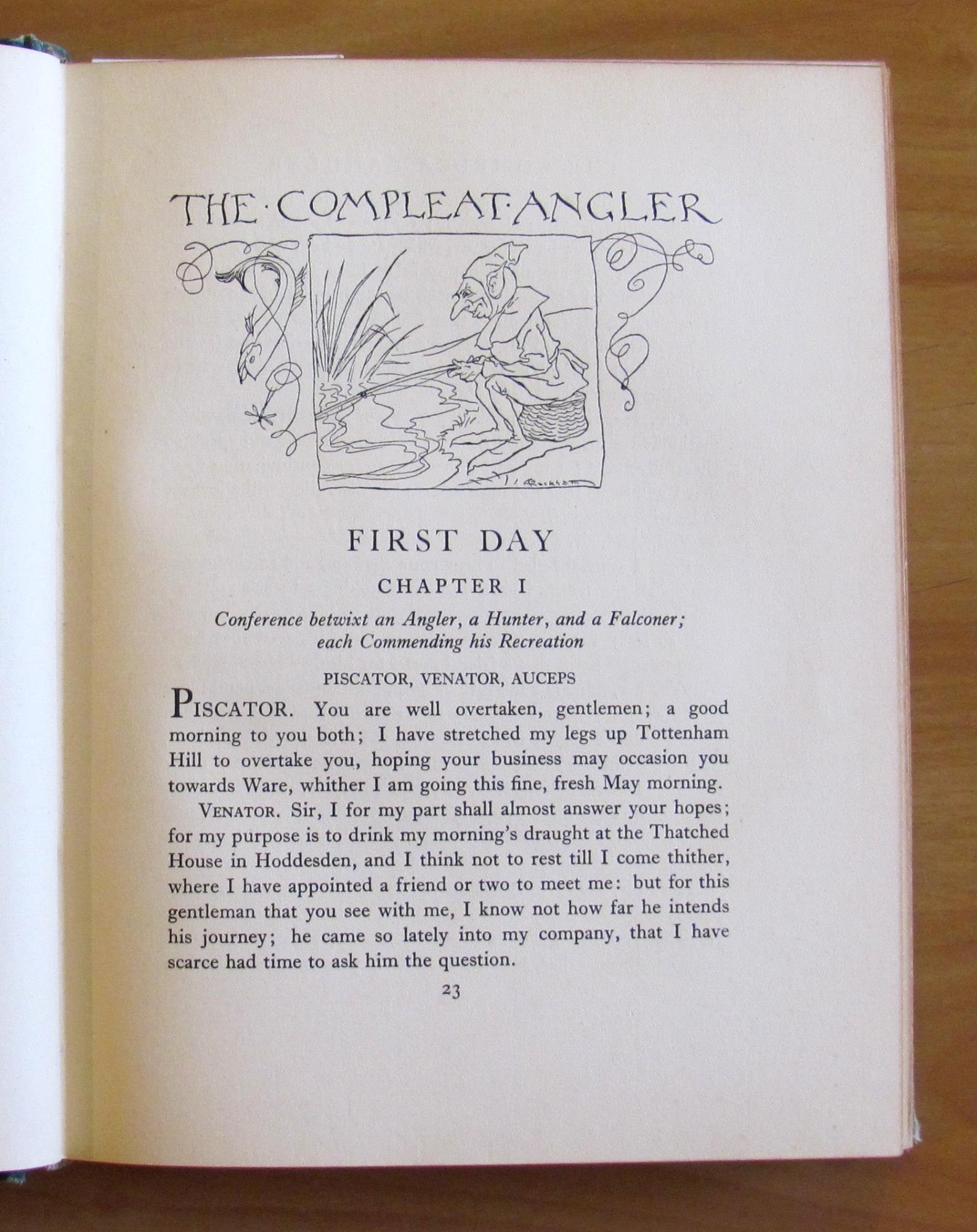 THE COMPLEAT ANGLER, I ed. 1931 - ill. Arthur RACKHAM