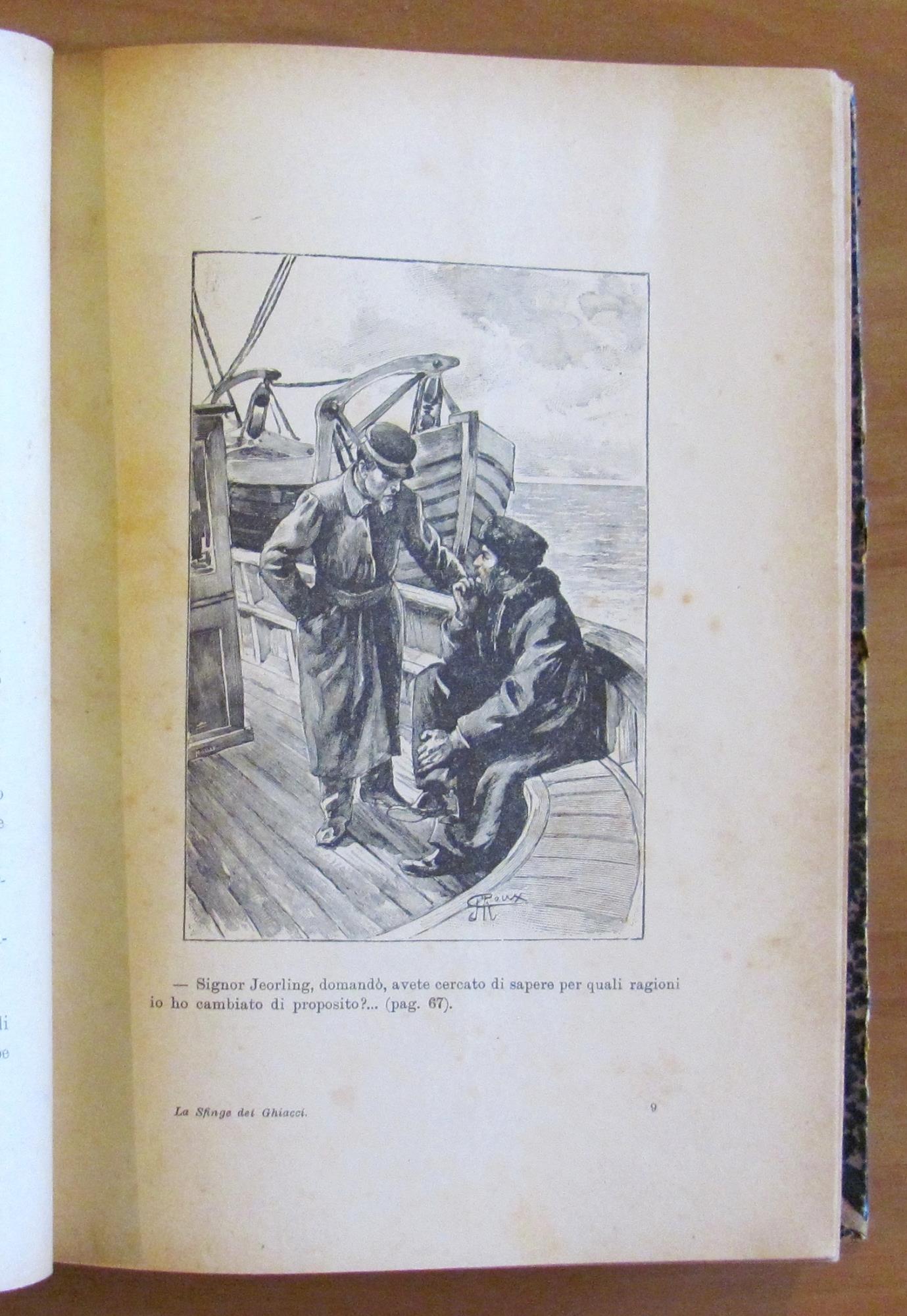 LA SFINGE DEI GHIACCI - Vol. I e II COMPLETO, 1899 - ill. ROUX