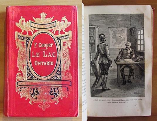 LE LAC ONTARIO - Adaptation et réduction à l'usage de la jeunesse - Coll. LES CONTEURS ETRANGERS - J. Fenimore Cooper - copertina