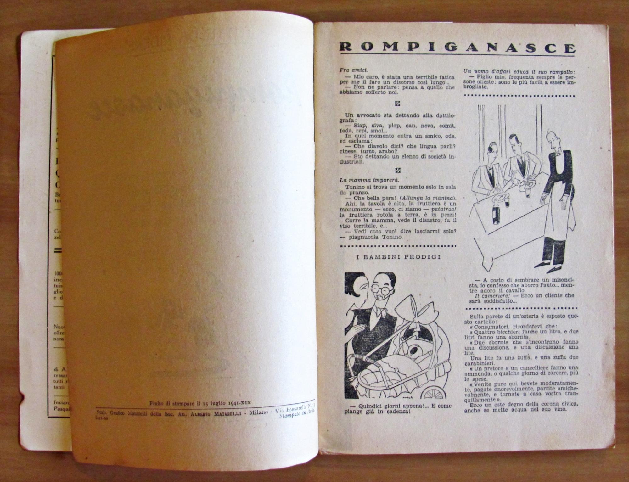 ROMPIGANASCE N.1 - Collana Biblioteca Umoristica N.12