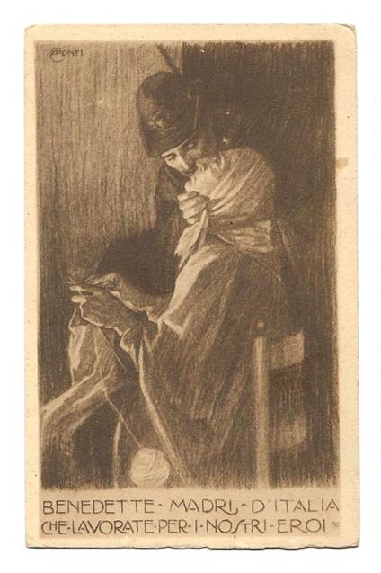 Cartolina Propaganda WW1 - CORREDO DEL SOLDATO ALPINI - ill. G.B. CONTI Non Viaggiata - copertina