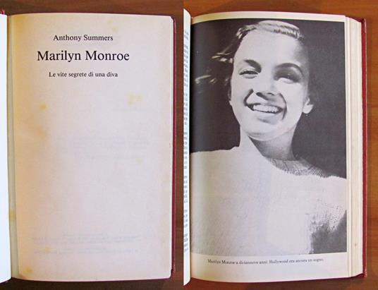 Marilyn Monroe - La Vita Segreta Di Una Diva - Anthony Summers - copertina