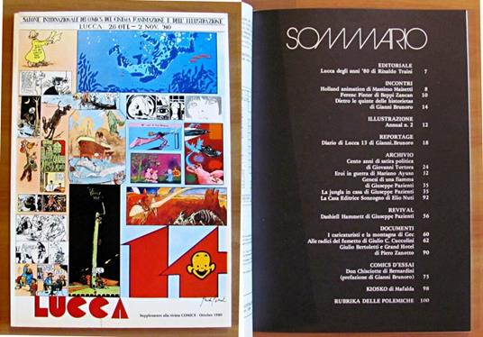 LUCCA 14 - Salone Internaz. COMICS, FILM d'Animazione e Illustrazione 1980 - copertina