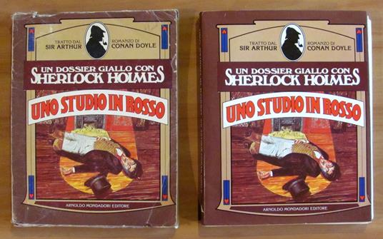 UNO STUDIO IN ROSSO - Un Dossier Giallo con Sherlock Holmes - Libro-Gioco, 1986 - Arthur Conan Doyle - copertina