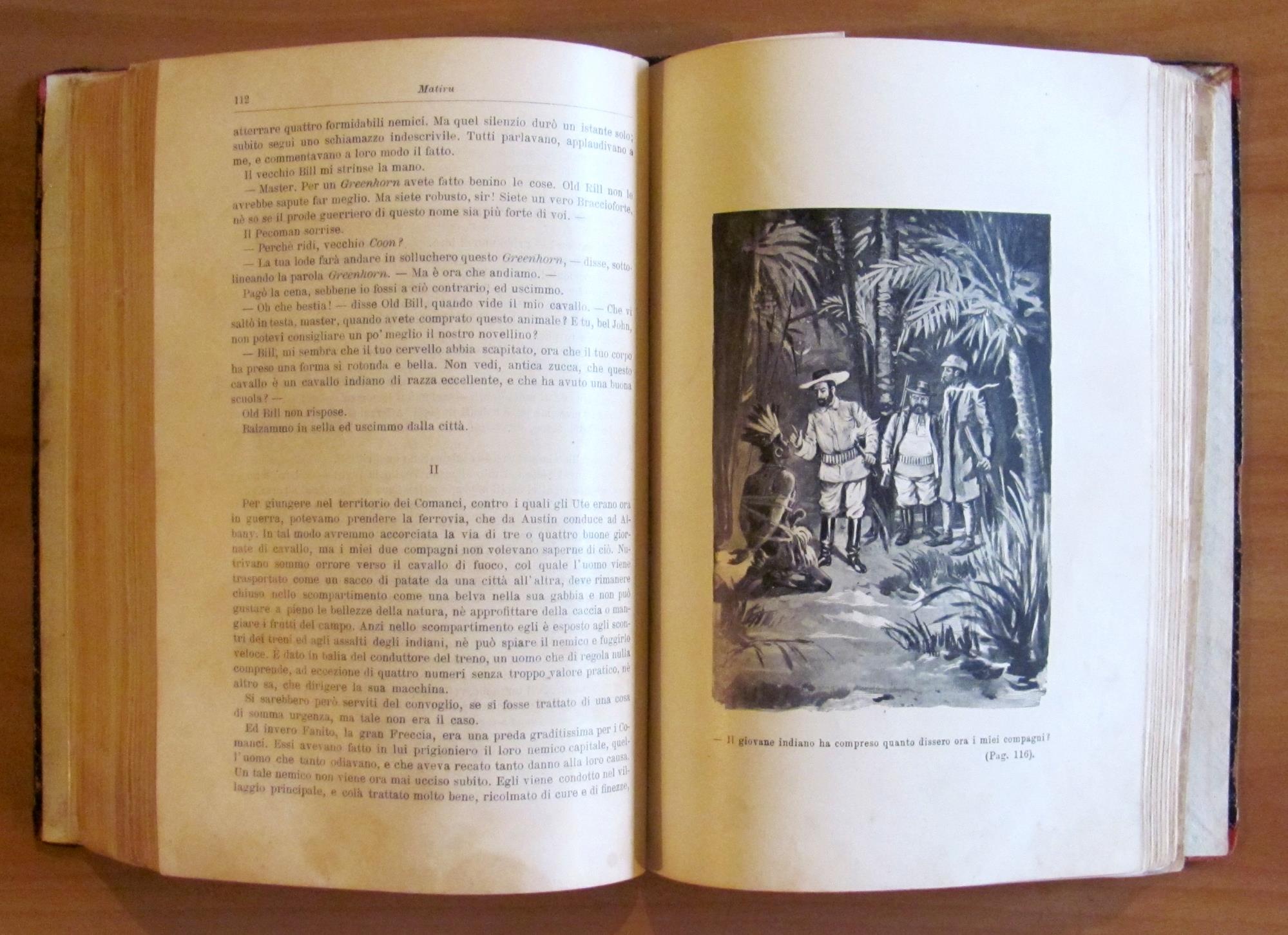 IL CAPITANO DELLA DJUMMA - MATIRU IL RE DELLE PELLI ROSSE, Donath, I ed. 1897
