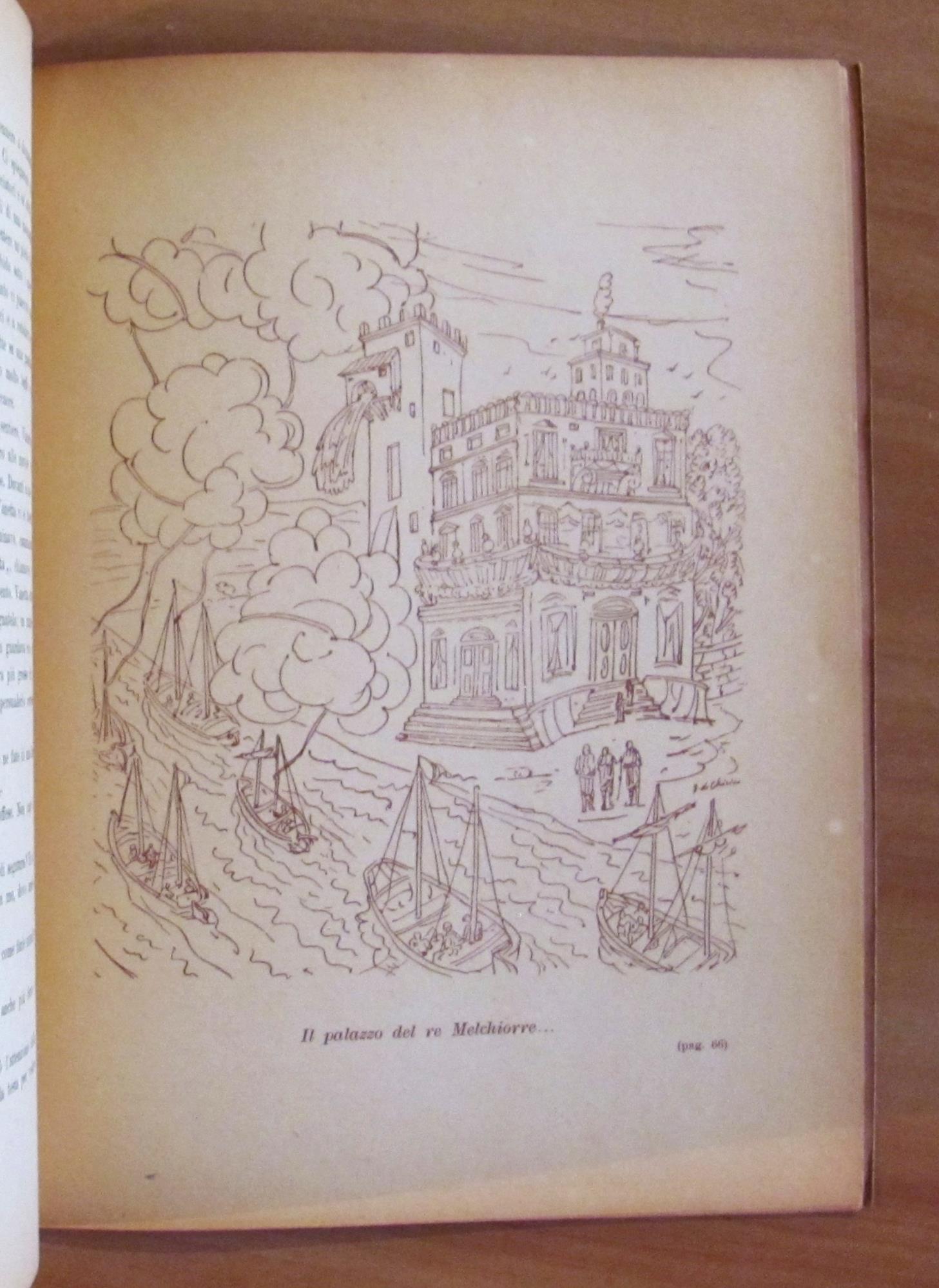 NEL PAESE DELLA GATTAFATA, I ed. 1944 - ill. DE CHIRICO