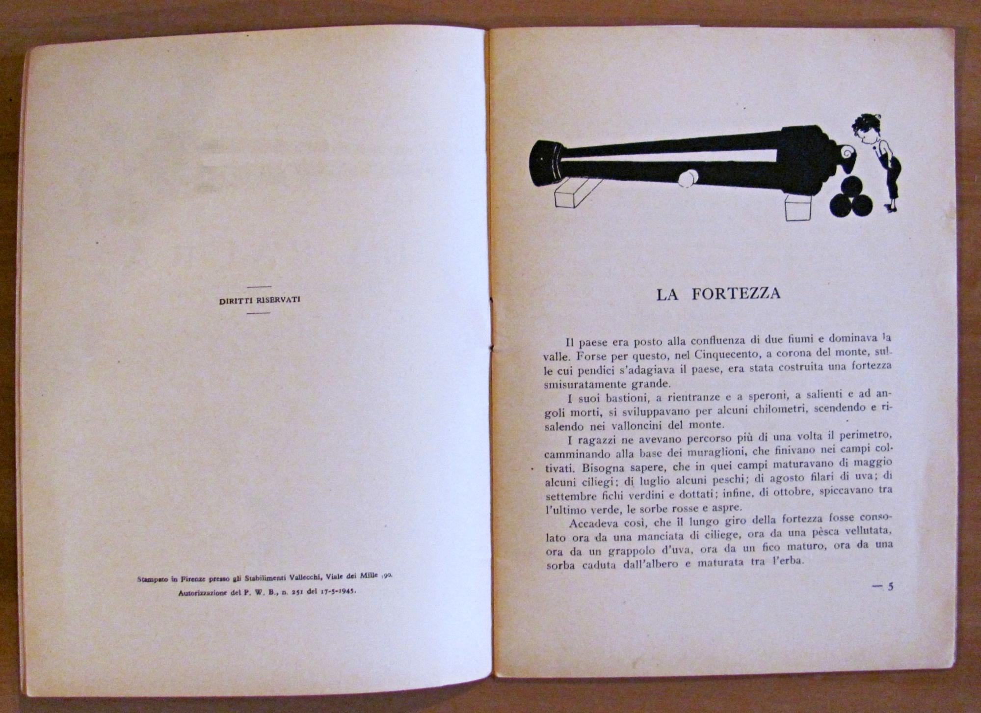 LA PAURA - Racconto per i ragazzi coraggiosi - Collana Biblioteca dei Ragazzi N.7 - ill. PIERO BERNARDINI