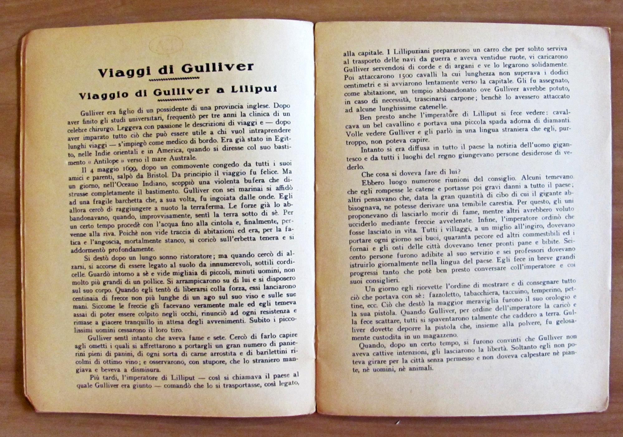 VIAGGI DI GULLIVER - Rarissimo e Illustrato