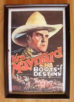 KEN MAYNARD IN BOOTS OF DESTINY - Stampa in cornice 30x43