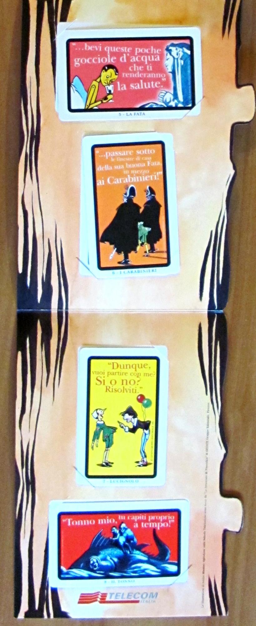 LE AVVENTURE DI PINOCCHIO, ALBUM con SCHEDE TELEFONICHE TELECOM - ill. MUSSINO