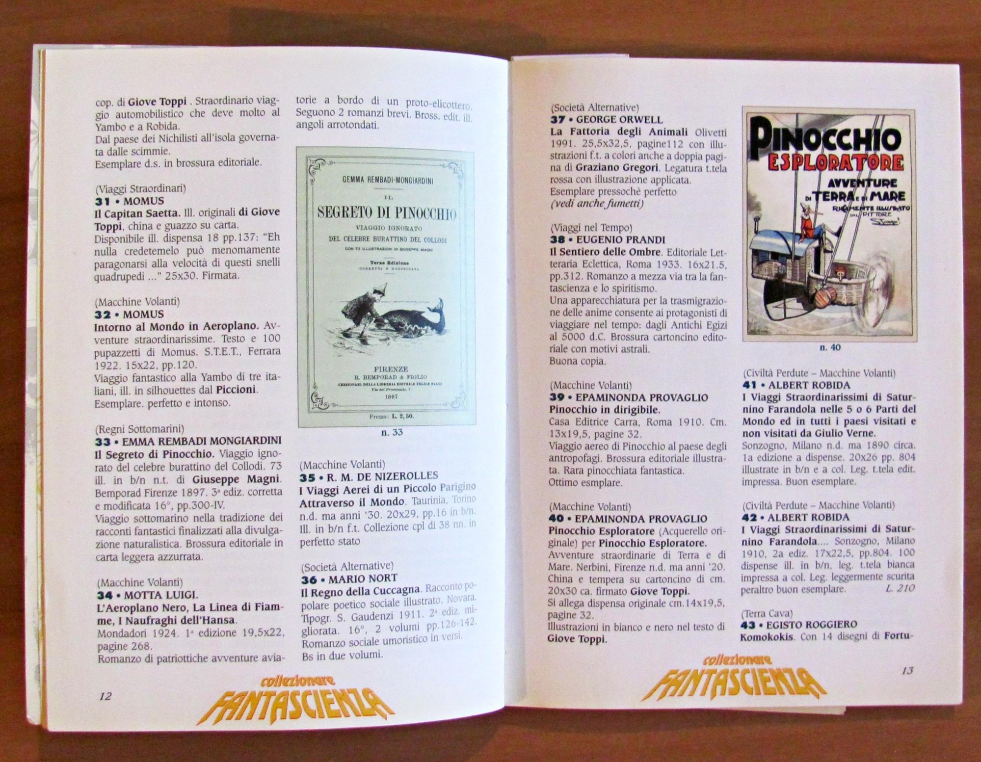 COLLEZIONARE FANTASCIENZA e il FANTASTICO dal '700 al 2000