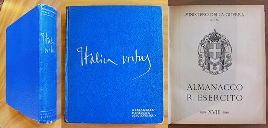 ITALIA VIRTUS - ALMANACCO REGIO ESERCITO 1939/1940 - Tavole di CAMBELLOTTI - Ministero Della Guerra - copertina