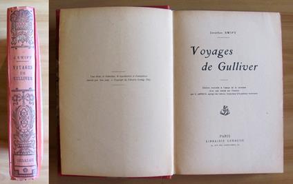 VOYAGES DE GULLIVER, 1923 - ill. KAUFFMANN - Jonathan Swift - copertina