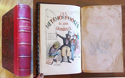 LES METAMORPHOSES DU JOUR par GRANDVILLE, 1869 - copertina